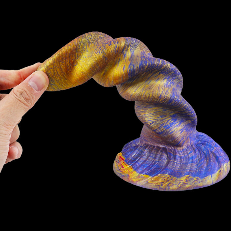 ANAL DILDO 8 INCH KNOTTED COLORFUL