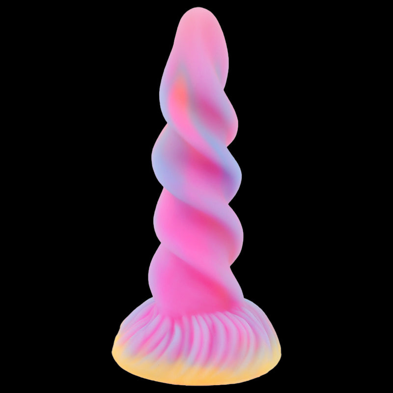 ANAL DILDO 8 INCH KNOTTED COLORFUL