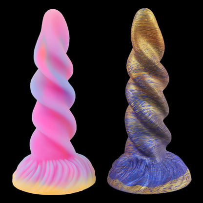 ANAL DILDO 8 INCH KNOTTED COLORFUL