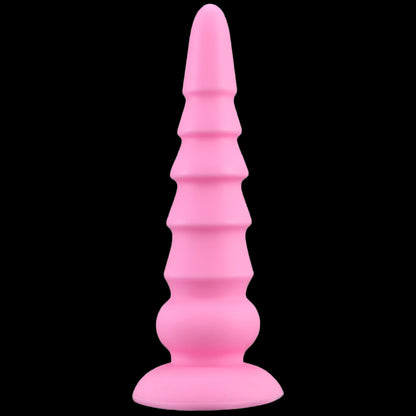 ANAL DILDO KNOTTED 11 INCH PINK