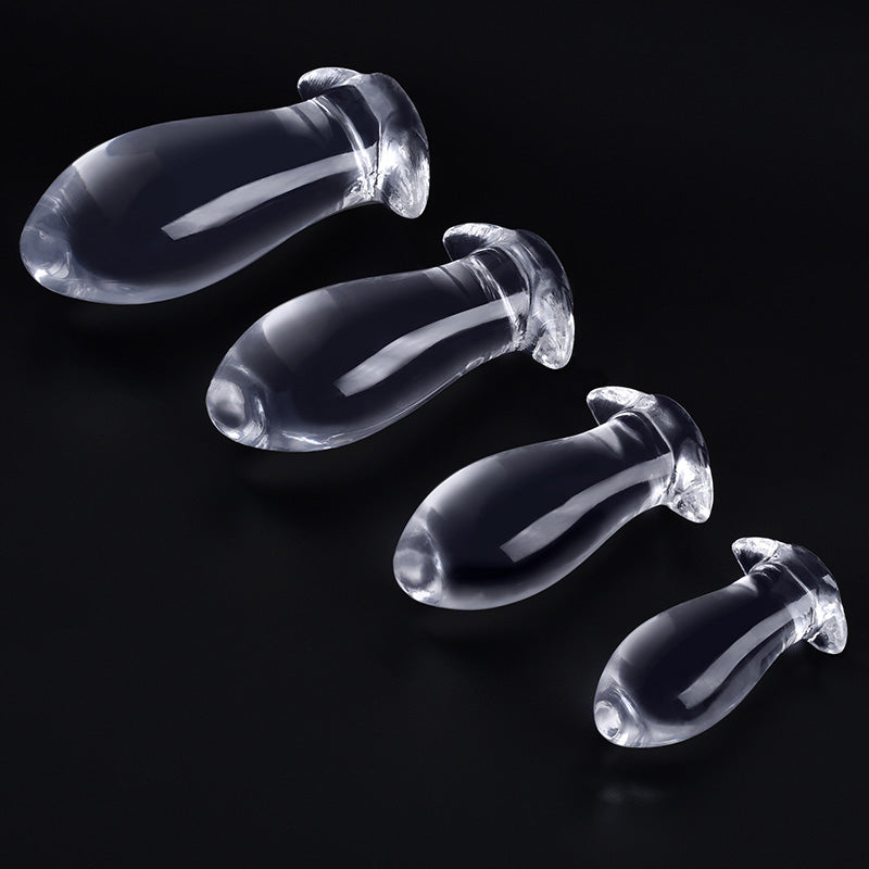 ANAL DILDO 7 INCH TRANSPARENT TPE