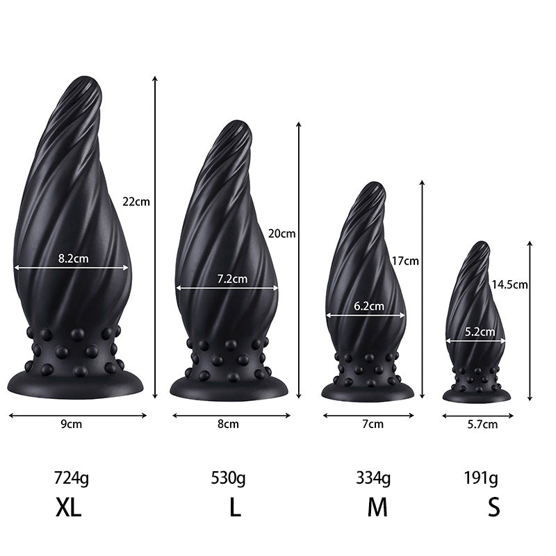 ANAL DILDO MONSTER 8 INCH BLACK