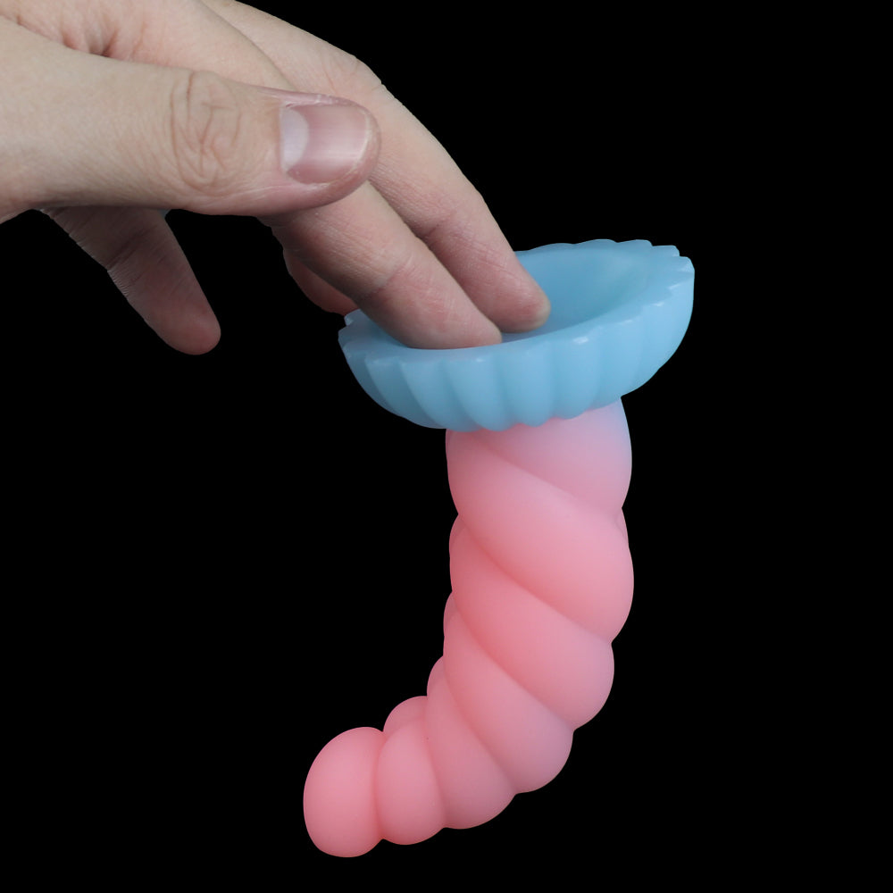 ANAL DILDO 9 INCH LUMINOUS COLORFUL