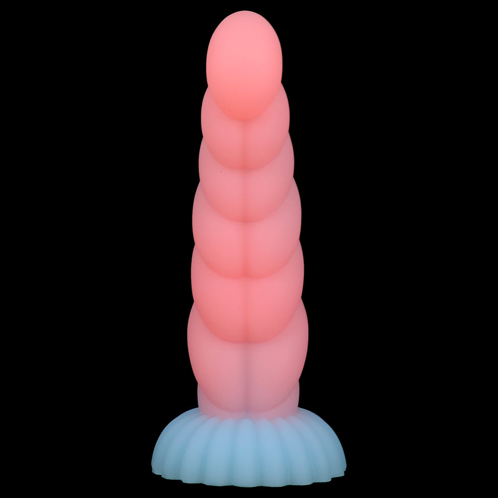 ANAL DILDO 9 INCH LUMINOUS COLORFUL