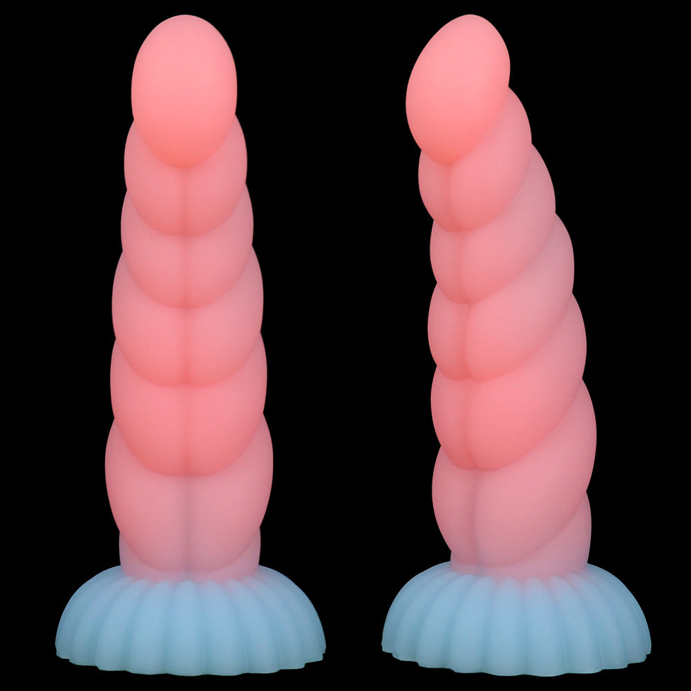 ANAL DILDO 9 INCH LUMINOUS COLORFUL