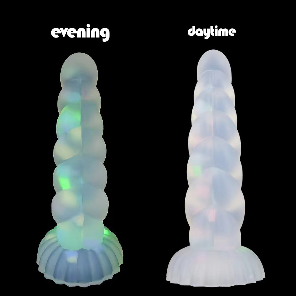 ANAL DILDO 9 INCH LUMINOUS COLORFUL