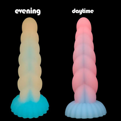 ANAL DILDO 9 INCH LUMINOUS COLORFUL