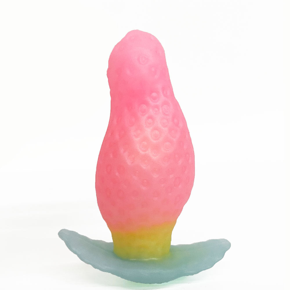 DILDO ANAL FANTASY SILICONG 5 POUCES FRAISE