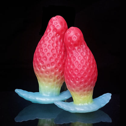 DILDO ANAL FANTASY SILICONG 5 POUCES FRAISE