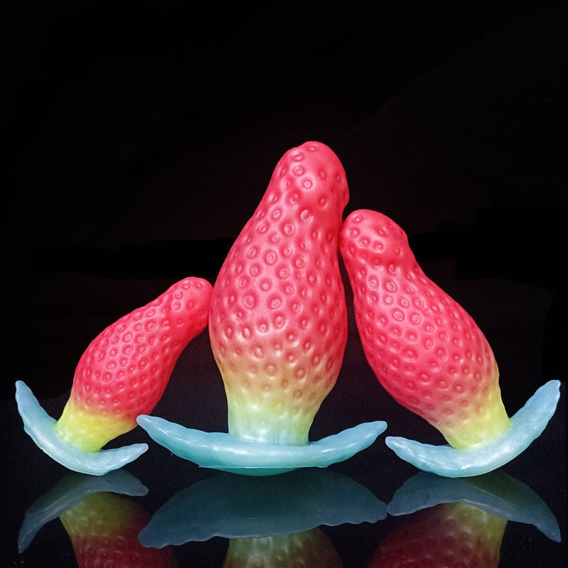 DILDO ANAL FANTASY SILICONG 5 POUCES FRAISE