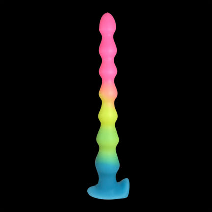 ANAL DILDO HUGE SILICONE 14 INCH  RAINBOW