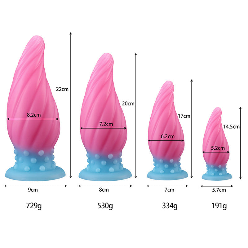 ANAL DILDO LUMINOUS 8 INCH COLORFUL