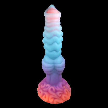 DILDO ANAL EN SILICONE POUR CHIEN 10 POUCES NOUÉ