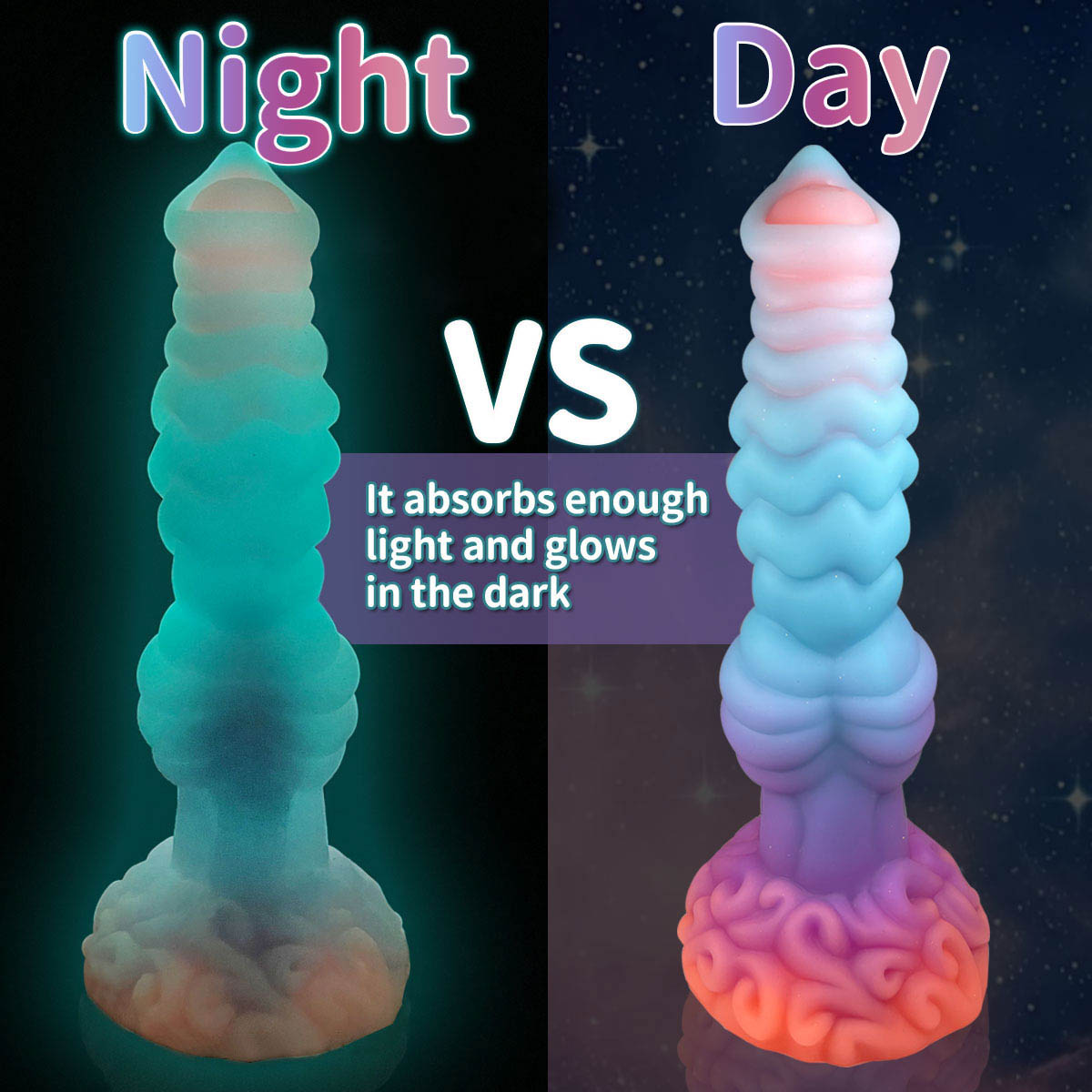 DOG DILDO ANAL SILICONE 10 INCH KNOTTED