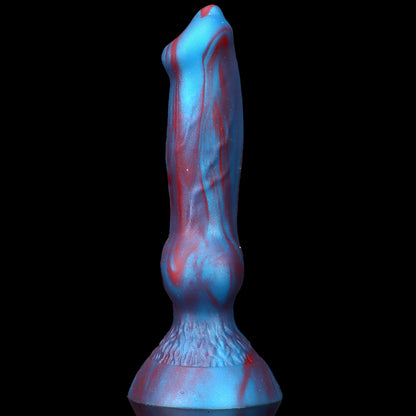 DOG DILDO FANTSY SILICON 3 INCH BLUE