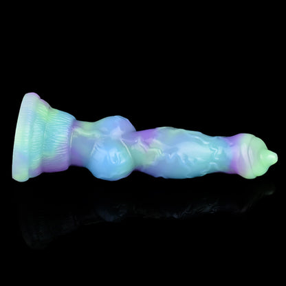 DOG DILDO KNOTTED 7 INCH LOTUS COLOR