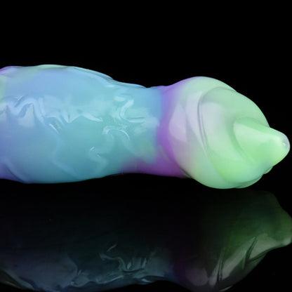 DOG DILDO KNOTTED 7 INCH LOTUS COLOR