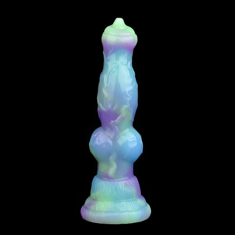 DOG DILDO KNOTTED 7 INCH LOTUS COLOR