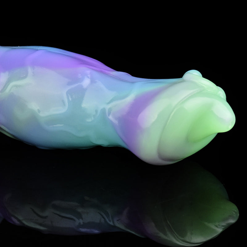 DOG DILDO KNOTTED 7 INCH LOTUS COLOR