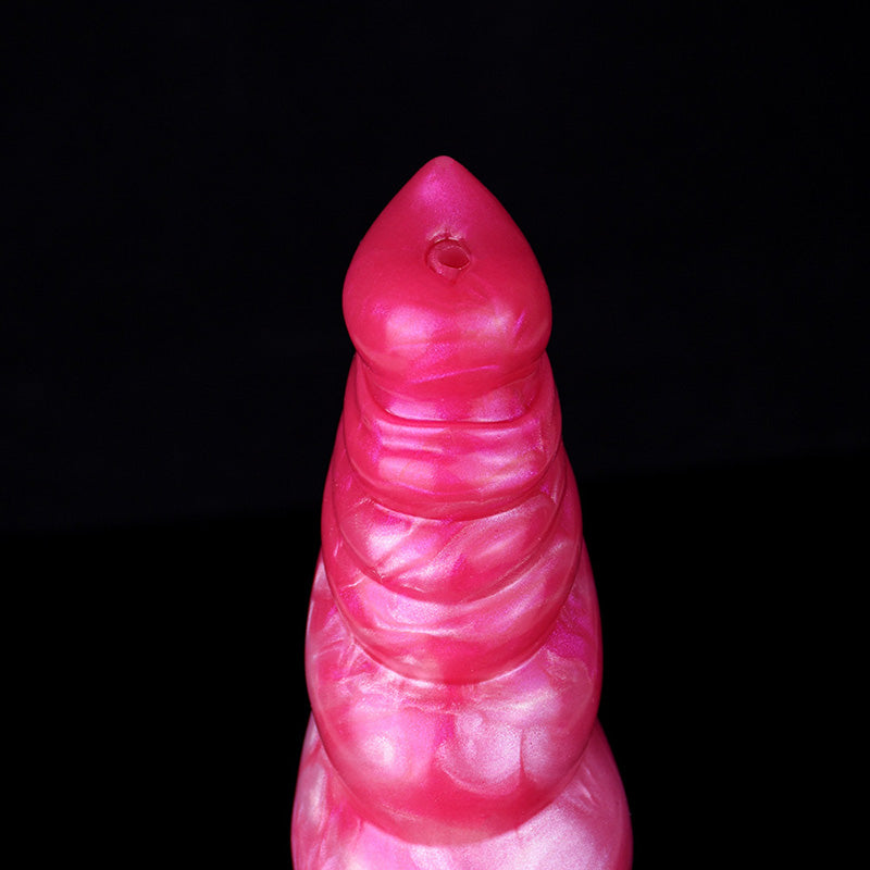 DOG DILDO KNOTTED SQUIRTING 9 INCH PINK