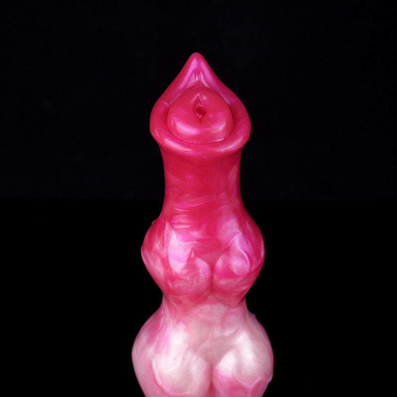 DOG DILDO SQUIRTING KNOTTED 10 INCH PNK