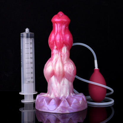 DOG DILDO SQUIRTING KNOTTED 9 INCH