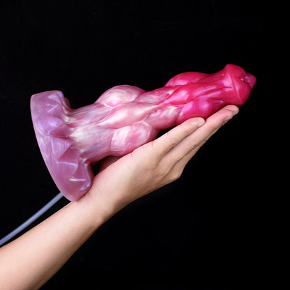 DOG DILDO SQUIRTING KNOTTED 9 INCH