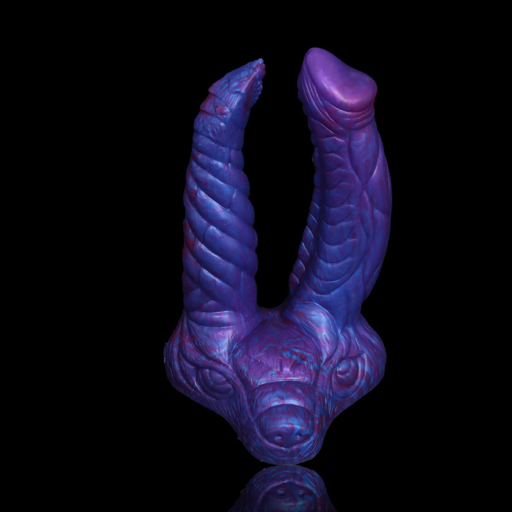 DILDO MONSTRE À DOUBLE EXTRÉMITÉ EN SILICONE 7 POUCES