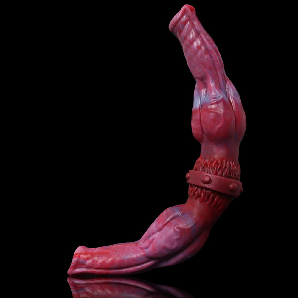 DILDO DOUBLE FACE CHIEN SILICONE 14 POUCES ROUGE