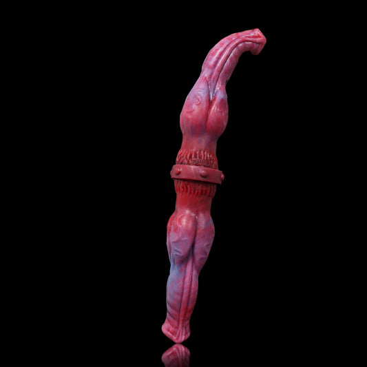 DOUBLE SIDED DILDO DOG SILICONE 14 INCH RED