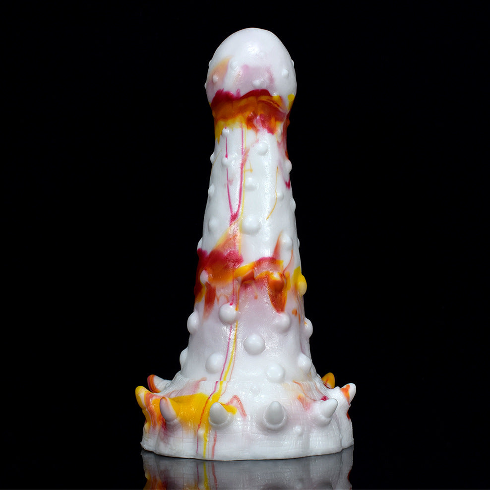 DILDO TENTACULE EN SILICONE NOUÉ 8 POUCES FLAMES 1.0