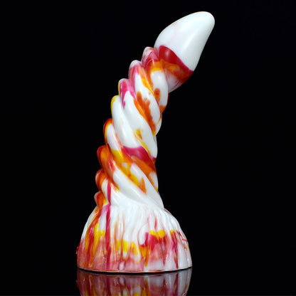 TENTACLE DILDO MONSTER SILICONE 9 INCH FLAMES 2.0