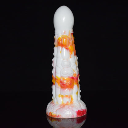 TENTACLE DILDO MONSTER SILICONE 9 INCH FLAMES 2.0