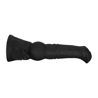 HORSE DILDO ANAL SILICONE 8 INCH BLACK WINGS