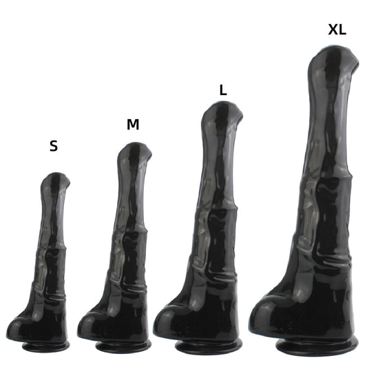 HORSE DILDO GIANT SILICONE 16 INCH BLACK