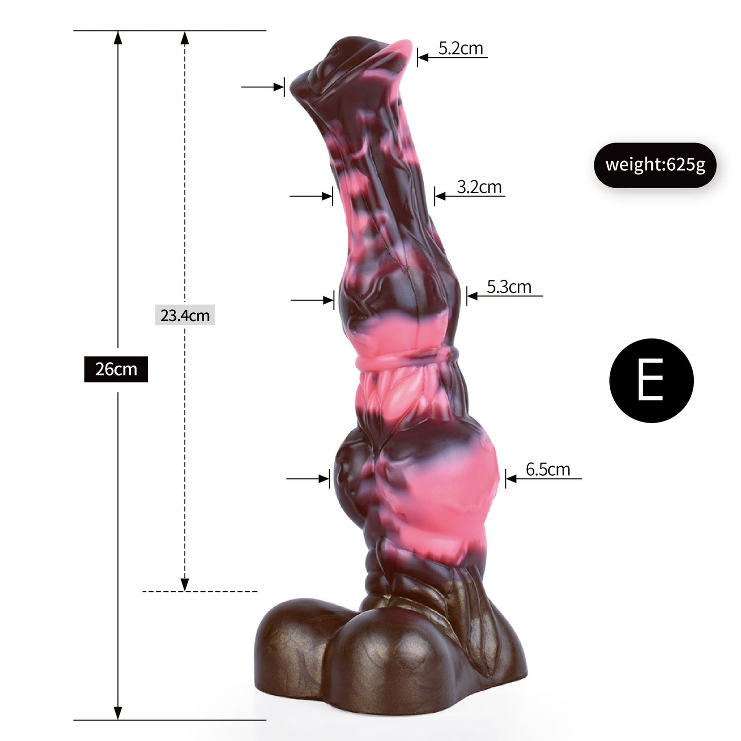 Gode ​​cheval monstre en silicone 11 pouces énorme rose