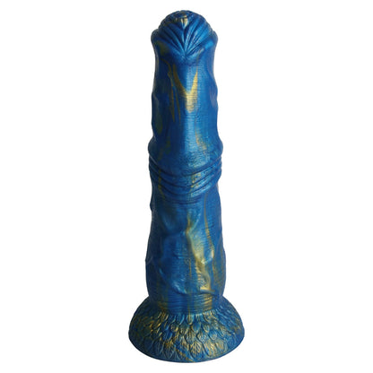 HORSE DILDO KNOTTED SILICONE 11 INCH BLUE