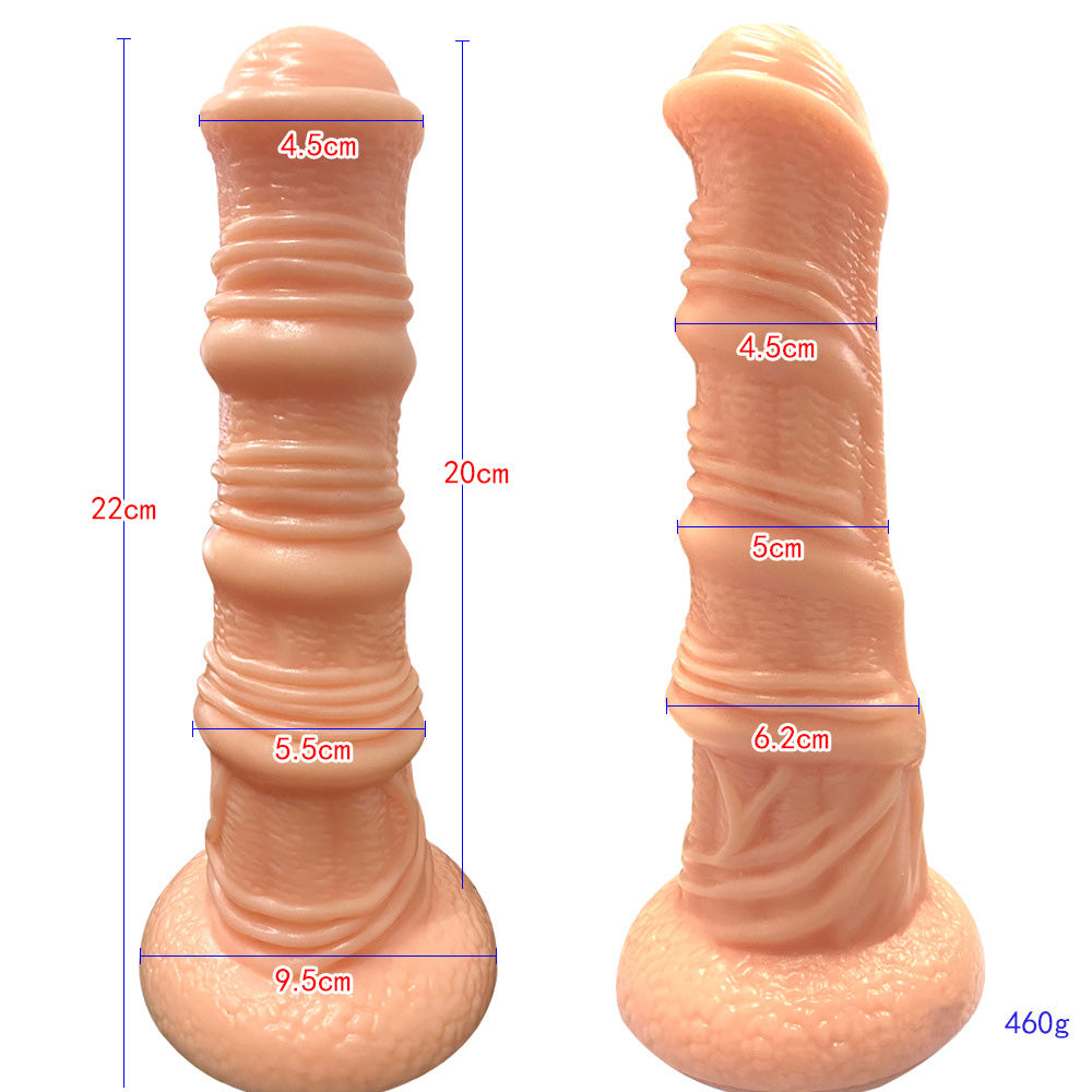 HORSE DILDO KNOTTED SILICONE 9 INCH