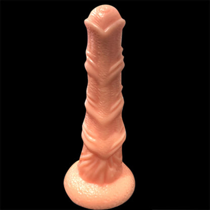 HORSE DILDO KNOTTED SILICONE 9 INCH