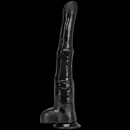 Gode ​​géant en PVC pour cheval de 46 cm de long, noir