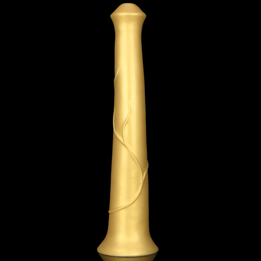 HORSE DILDO HUGE SILICONE 16 INCH GOLD