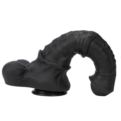 Gode ​​cheval géant en silicone de 33 cm, noir