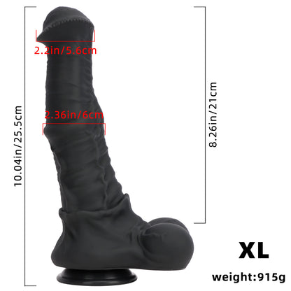 HORSE DILDO GIANT SILICONE 13 INCH BLACK