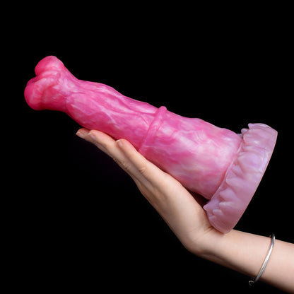 Gode ​​cheval en silicone 23 cm rose