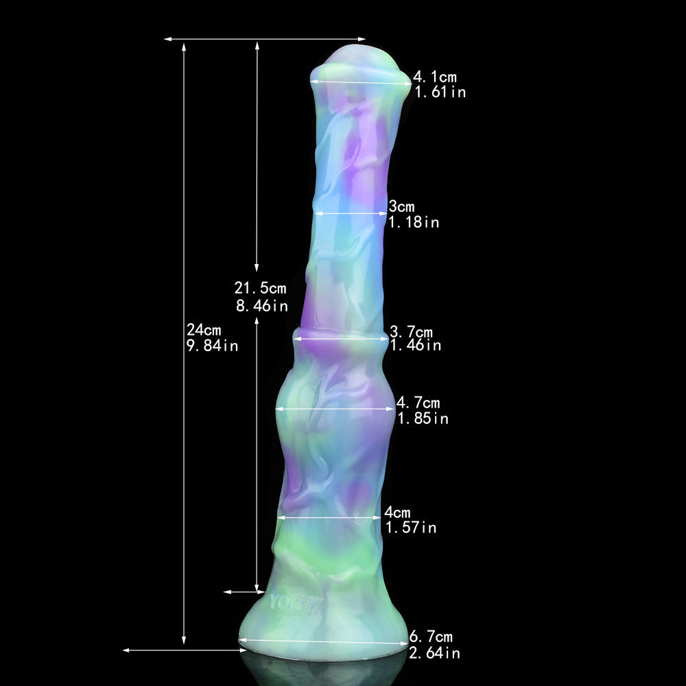 HORSE DILDO SILICONE LONG 10 INCH LOTUS COLOR