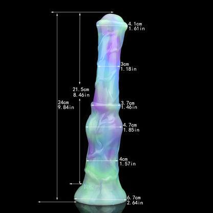 HORSE DILDO SILICONE LONG 10 INCH LOTUS COLOR