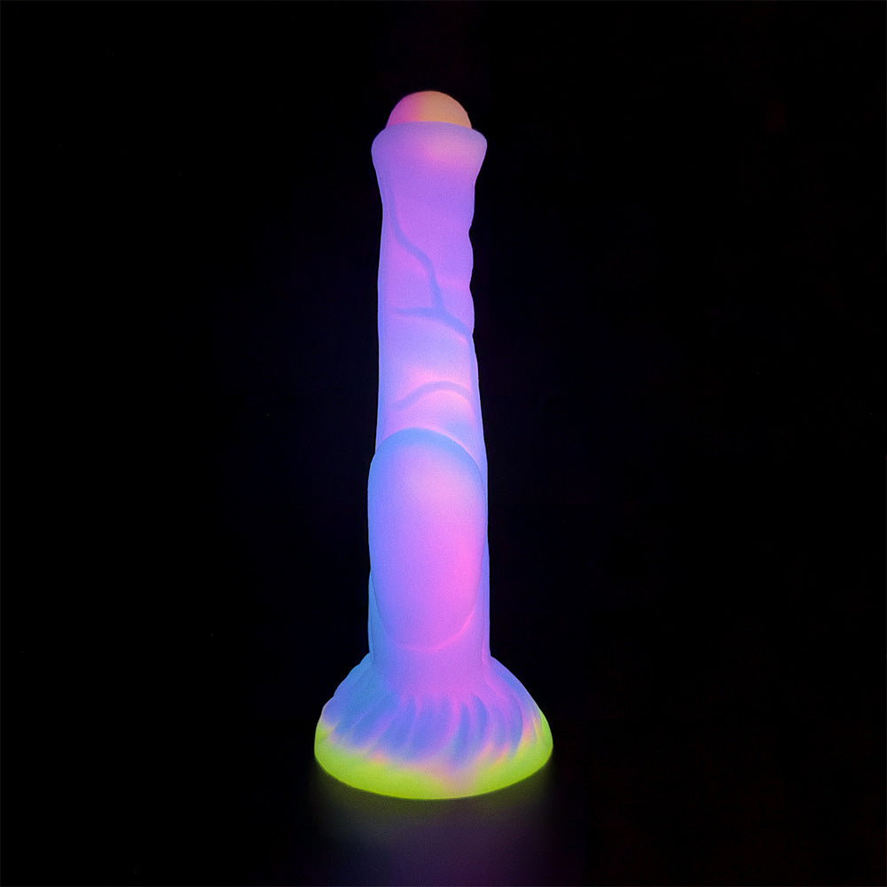 HORSE DILDOS KNOTTED 10 INCH GLOW IN THE DARK