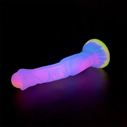 HORSE DILDOS KNOTTED 10 INCH GLOW IN THE DARK