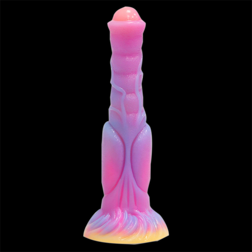 HORSE DILDOS KNOTTED 10 INCH GLOW IN THE DARK