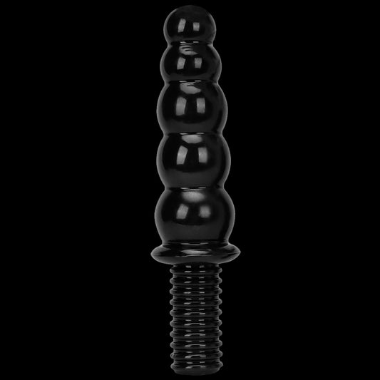 KNOTTED DILDO HUGE PVC 15 INCH BLACK